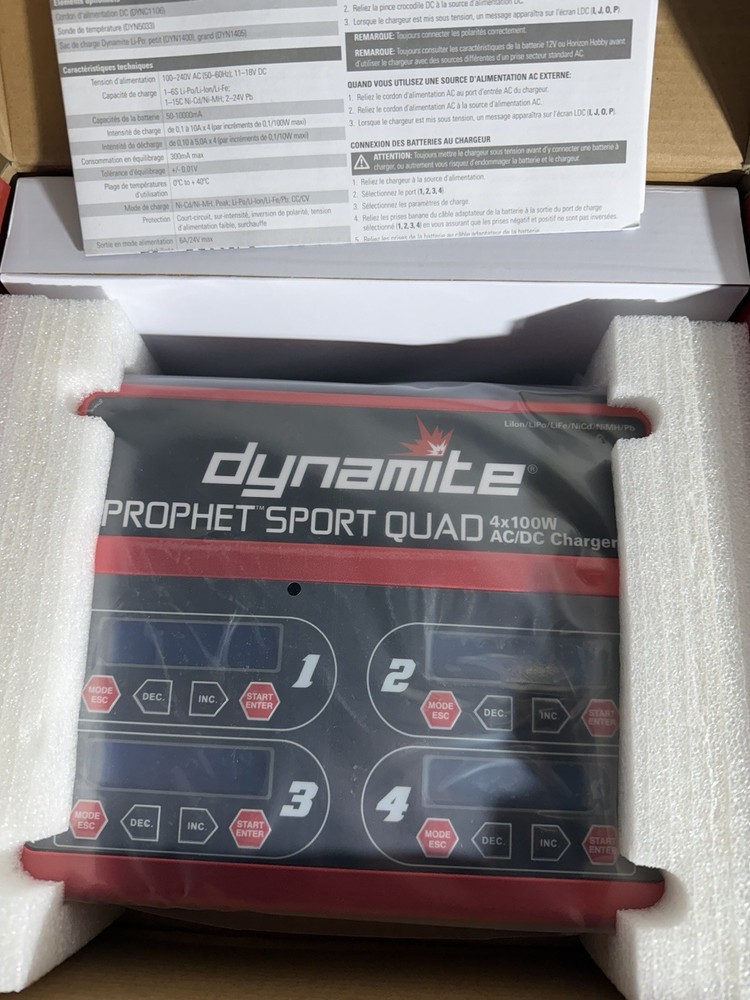 Dynamite Prophet Sport Squad 4x 100W AC/DC Charger DYNC2050