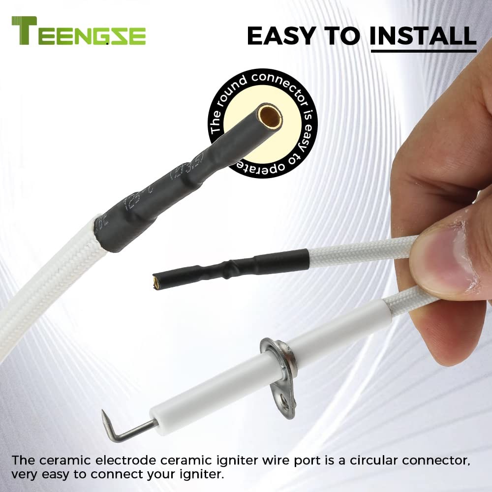 TEENGSE Igniter Ceramic Electrode, 2PCS Electrode white