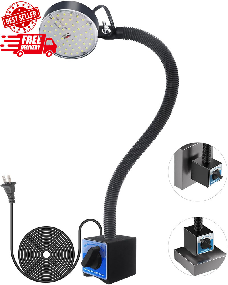 WangJiaTai Magnetic Work Light, LED Machine Light, Work Light with Flexible ...