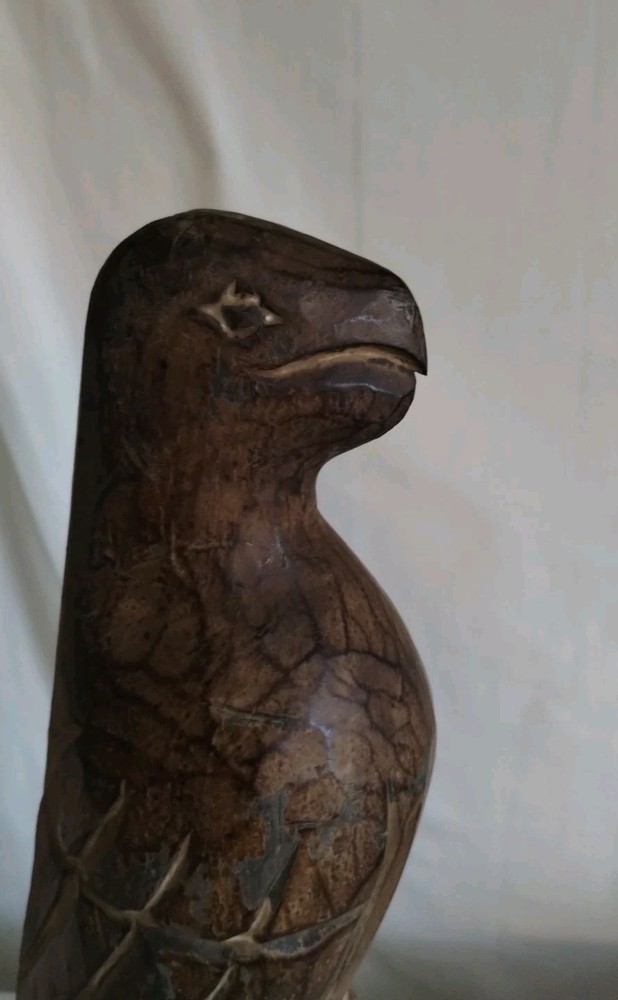 Carved Wooden Parrot