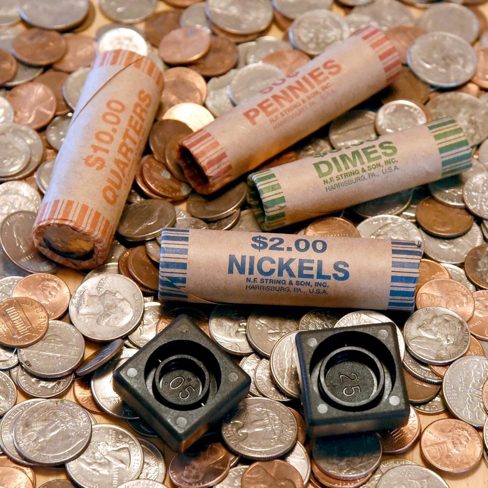 USA Made 150 Coin Wrappers with Crimper Tool - Durable & Convenient Solution