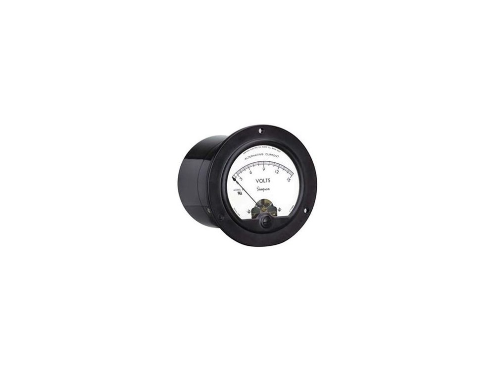 Simpson 07140 Panel Meter UL RND 25A---- 0-50 DCV 3.5
