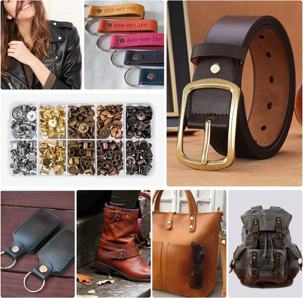 Chicago Screws Assorted Rivets For Leather Crafting