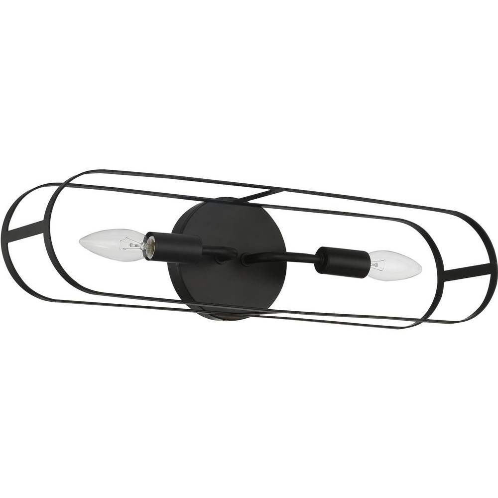 Craftmade 12820FB2 Mindful 2 Light 20 inch Flat Black Vanity Light Wall Light