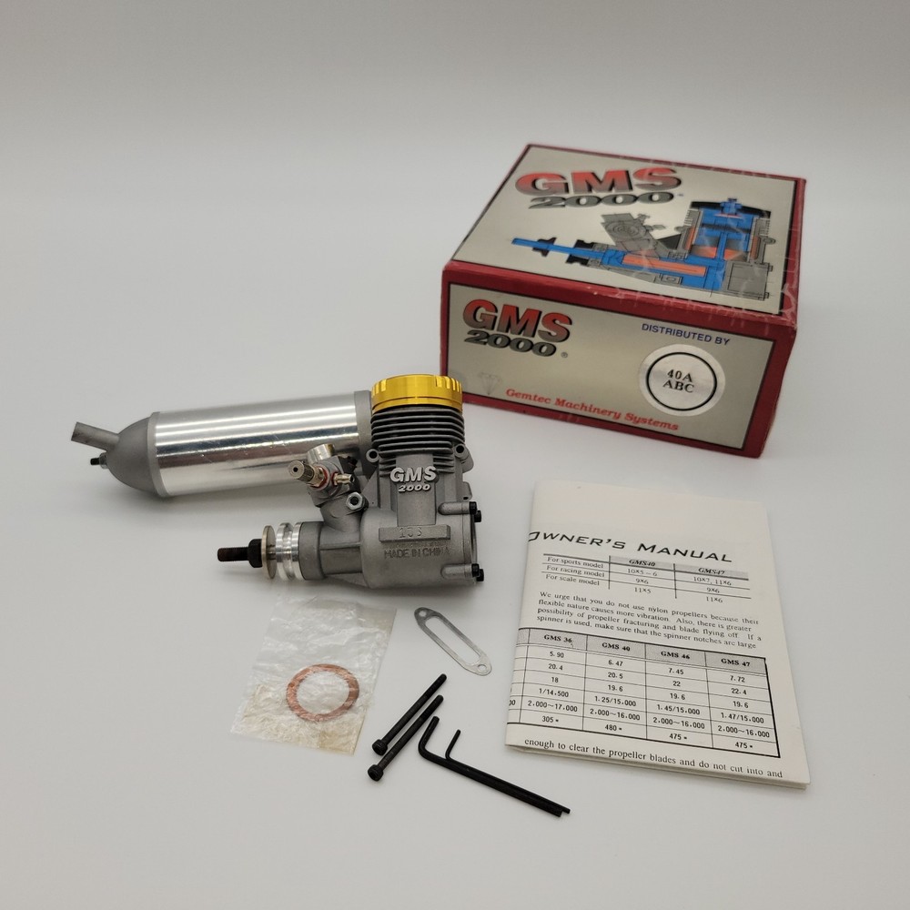 GMS2000 40 GOLDTOP RC ENGINE New Open Box