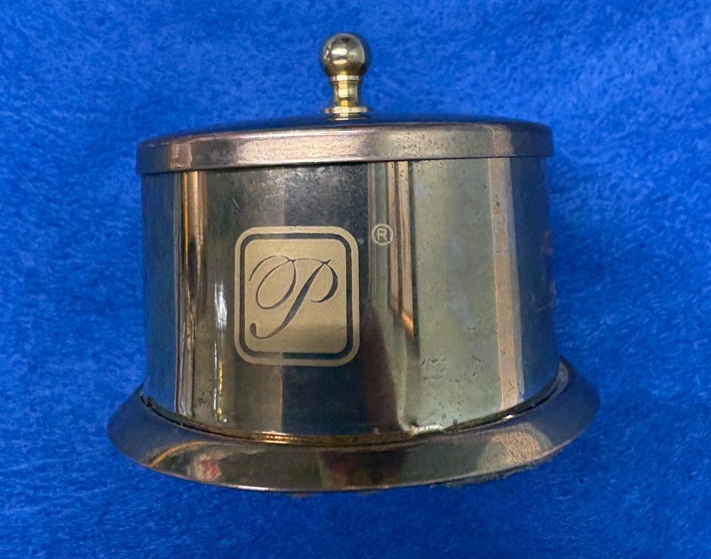 Vintage Brass Postage Stamp Coil Holder "P"