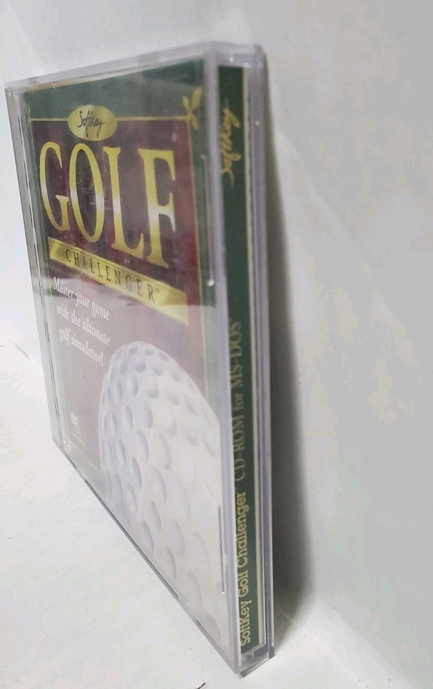 GOLF Simulator 3D CHALLENGER CD-ROM Dos 5.0 PC GAME 1996 SOFTKEY CORE