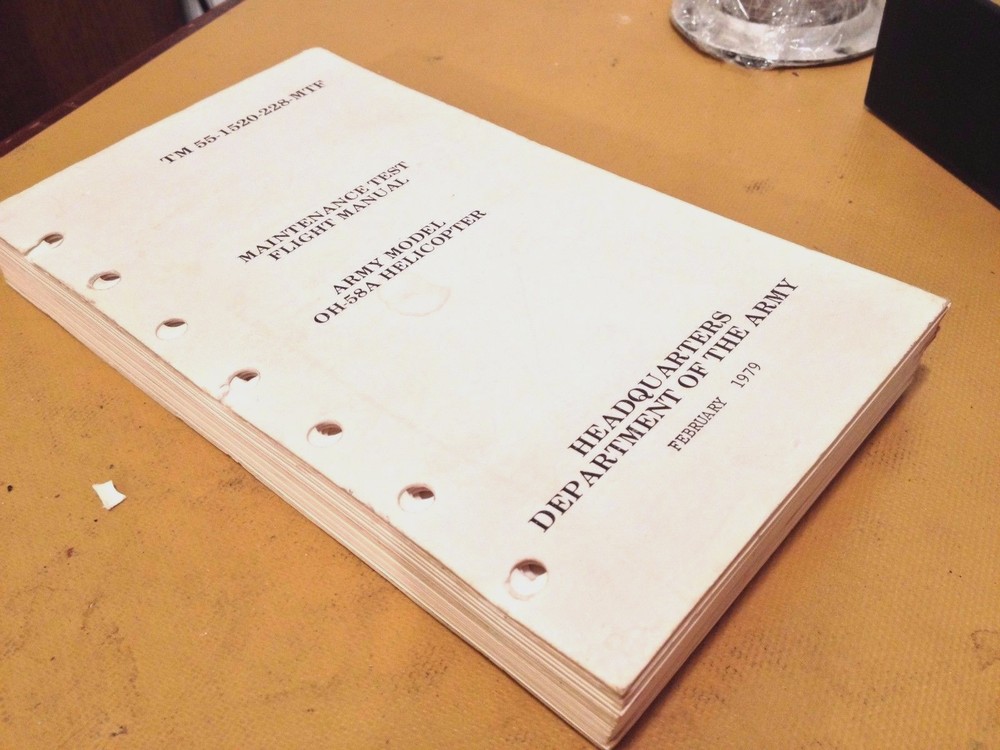 Bell Kiowa OH-58A Maintenance Test Flight Manual