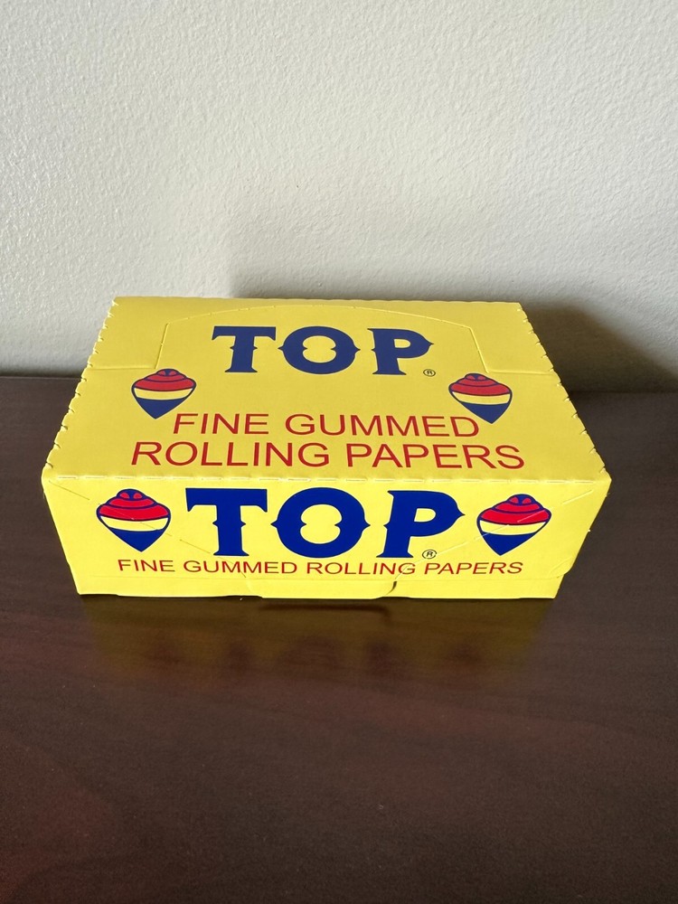 TOP FINE GUMMED CIGARETTE ROLLING PAPERS 24 BOOKLET Full Box