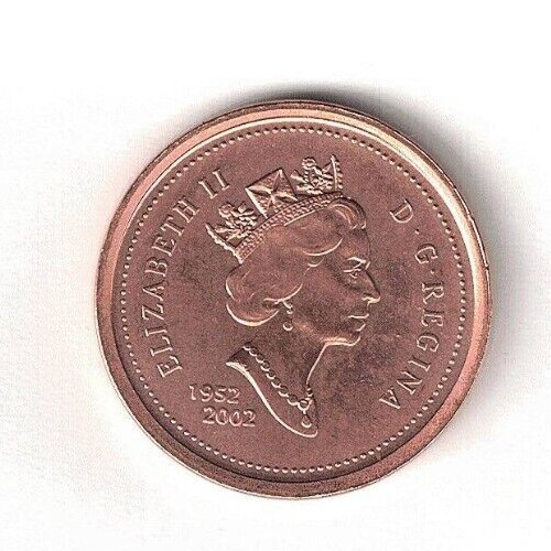 2002 Plain Canada Uncirculated Non-magnetic One Cent Coin!