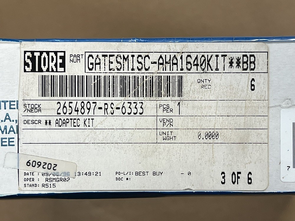 AHA-1640 | ADAPTEC MICROCHANNEL SCSI KIT ** LAST ONE **