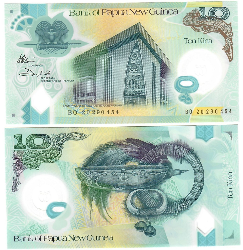Papua New Guinea 10 Kina 2020 UNC