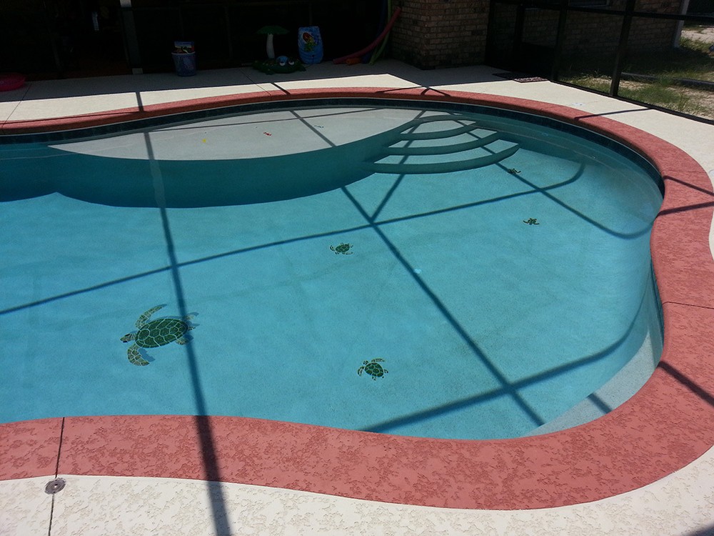 Turtle Group Ceramic Swimming Pool Mosaic