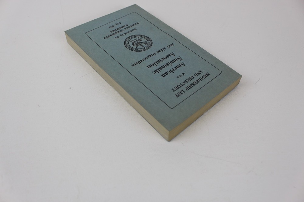 1930 Member Directory American Numismatic Association
