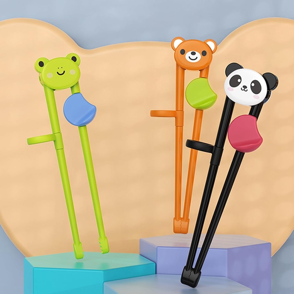 Black Training Chop-sticks, Training Chop-sticks Comfortable Grip Chewable Ca...