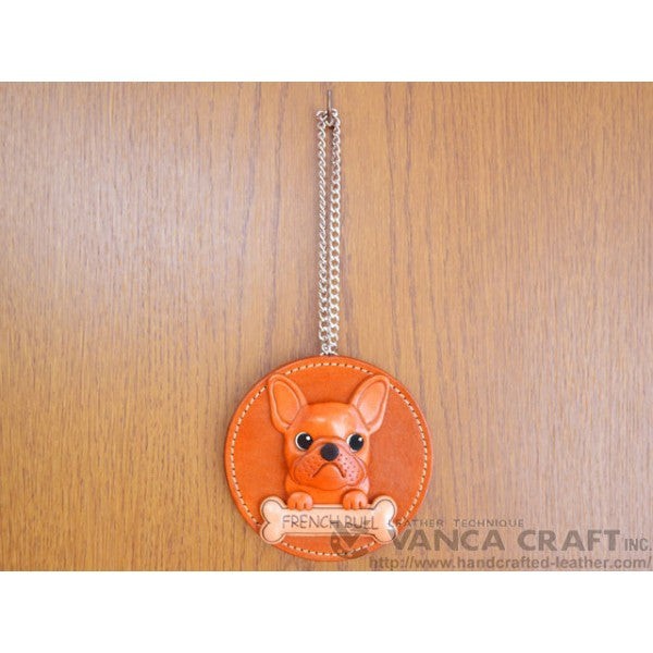 French Bulldog Leather Wall Deco