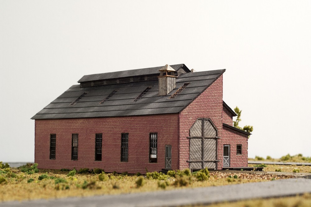 Laser Cut N Scale 2 Stall Engine House Building KIT.