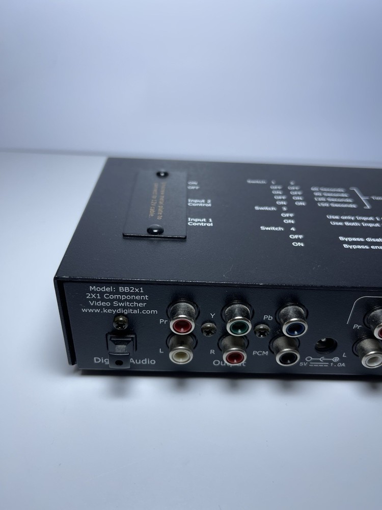 KeyDigital BB2x1 Switcher With Power Adapter