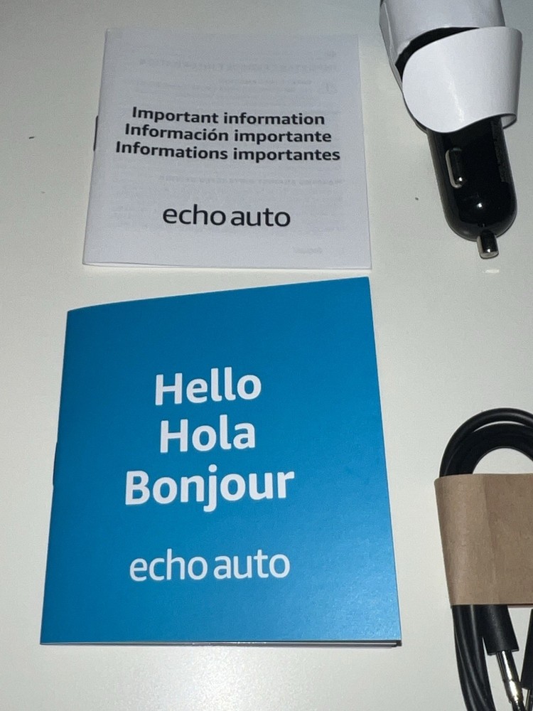 Amazon Echo Auto 2nd Gen Smart Car Assistant 2022 Release Black OPEN BOX