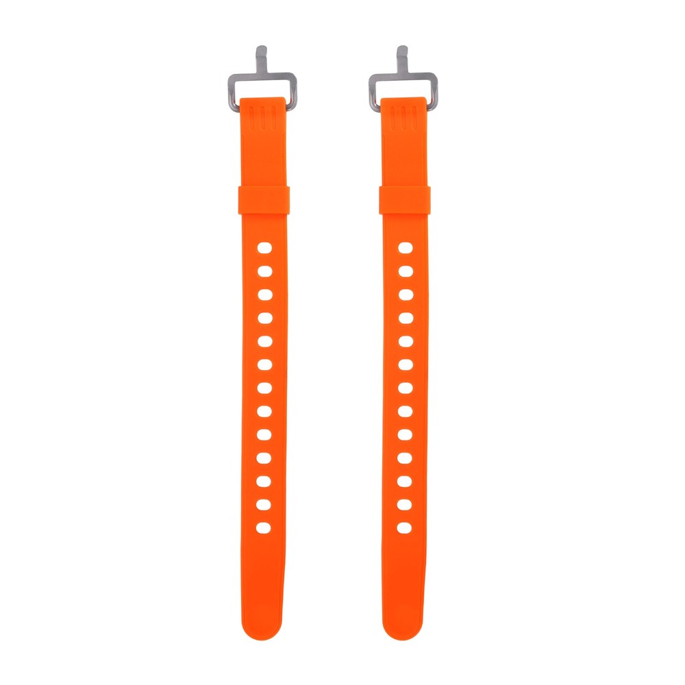 2Pcs Silicone Tie Down Strap, 30cm / 12Inch Resistant Silicone, Orange