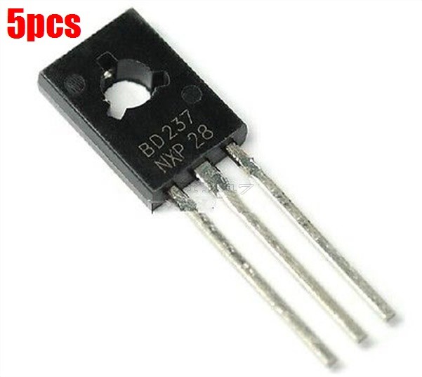 5Pcs Transistor Npn BD237 100V 2A SOT32 New Ic vp