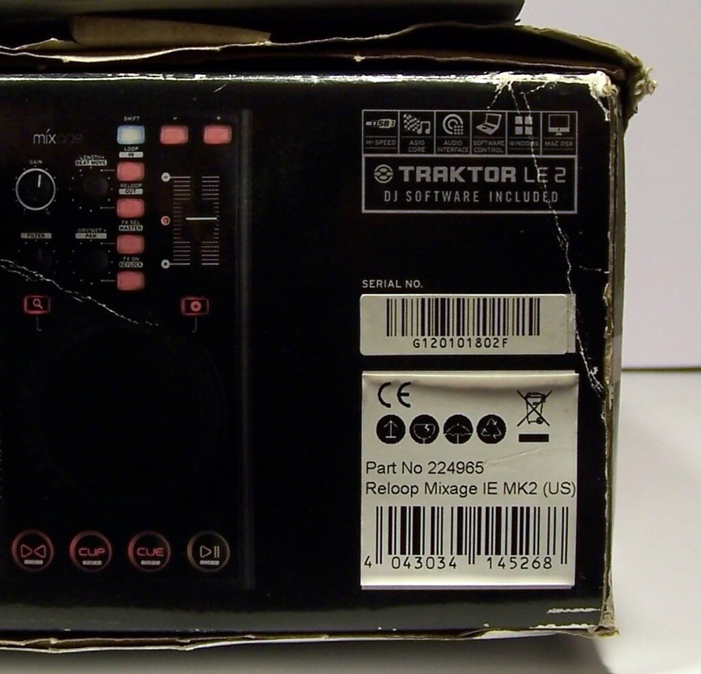 Reloop MIXAGE MK2 Interface Edition Professional DJ-USB/MIDI Controller