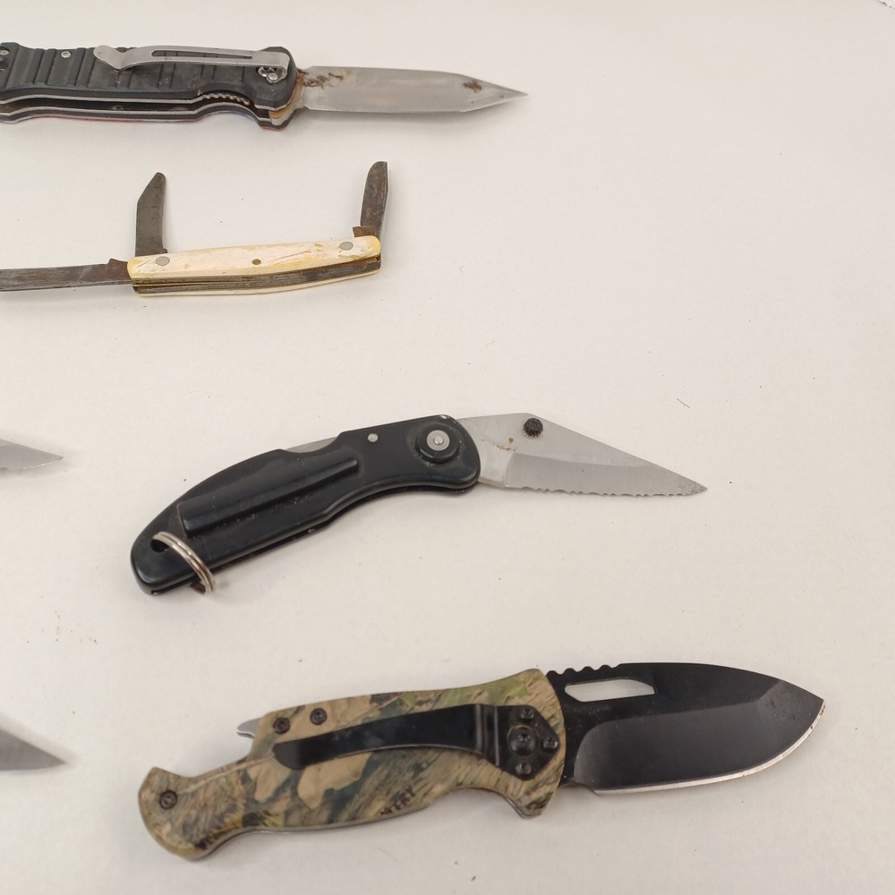 Lot 6 Assorted Folding Pocket Knives Knife