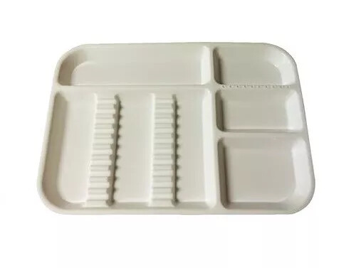 PLASDENT Dental Instrument Size B Divided Setup Trays -