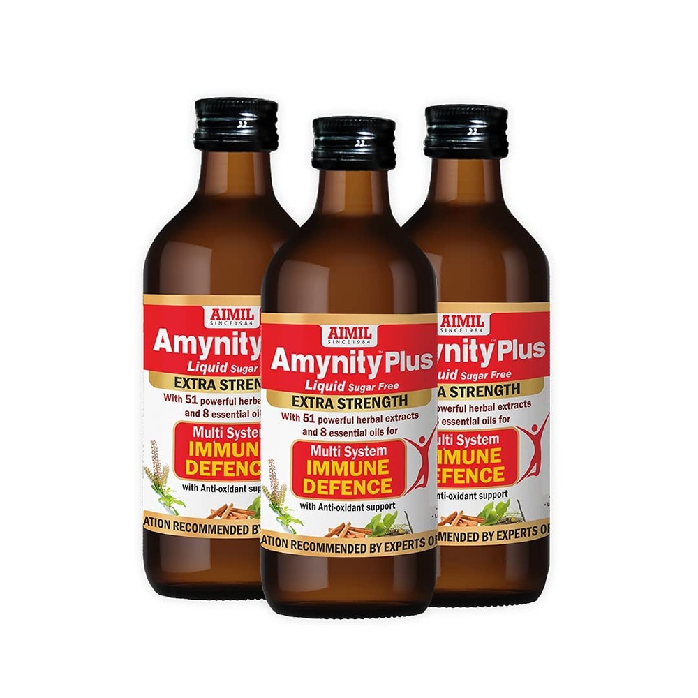 AIMIL Amynity Plus Syrup Herbal Immunity Support Pack of 3