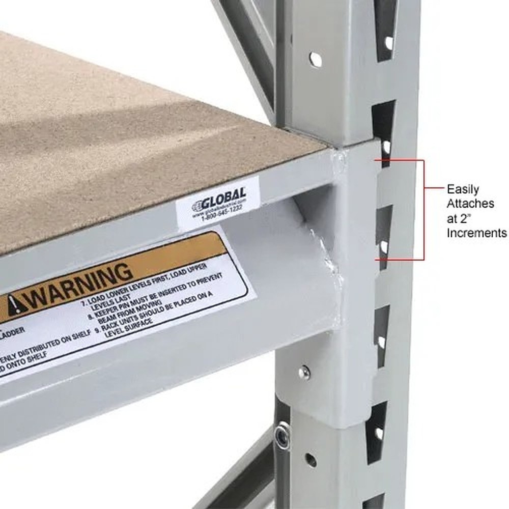 Global Industrial? Z Beam Pair, 72"L, Gray