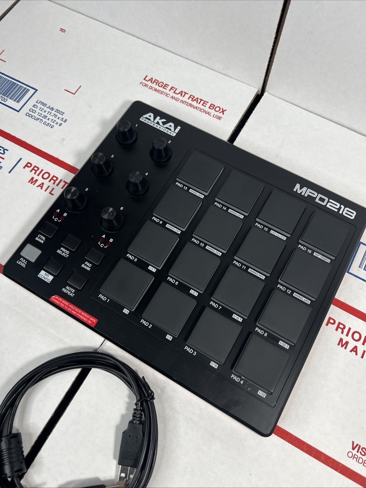 Akai Professional MPD218 USB MIDI Pad Controller + NEW USB - SAME DAY - WARRANTY