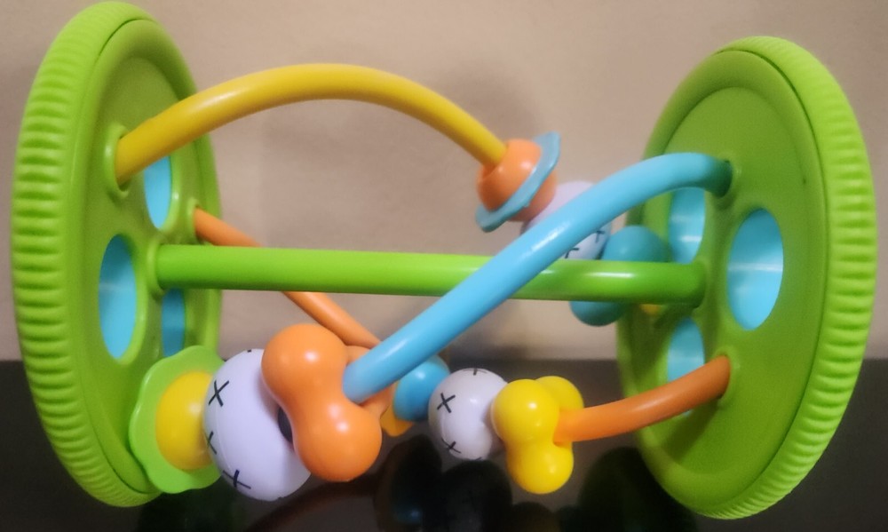 Rolling Toy with Sliding Shapes 5""x6"