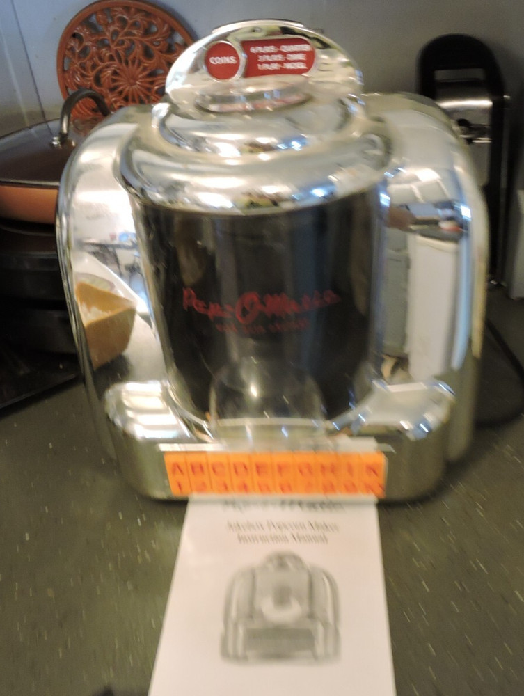 Pop -O-Matic jukebox popcorn maker with instruction manual