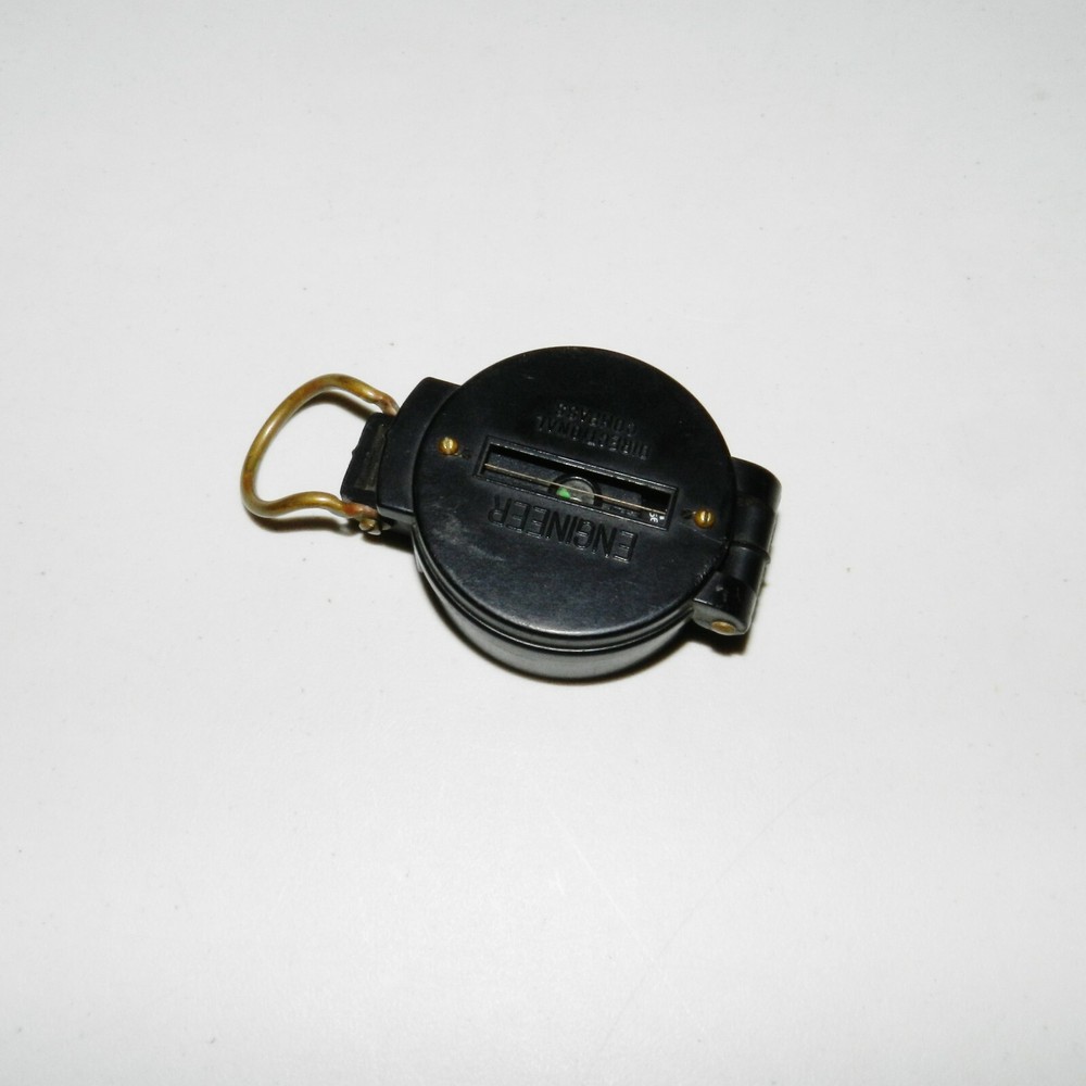 Vintage Engineer Directional Compass Black Plastic Compass Navigation Japan