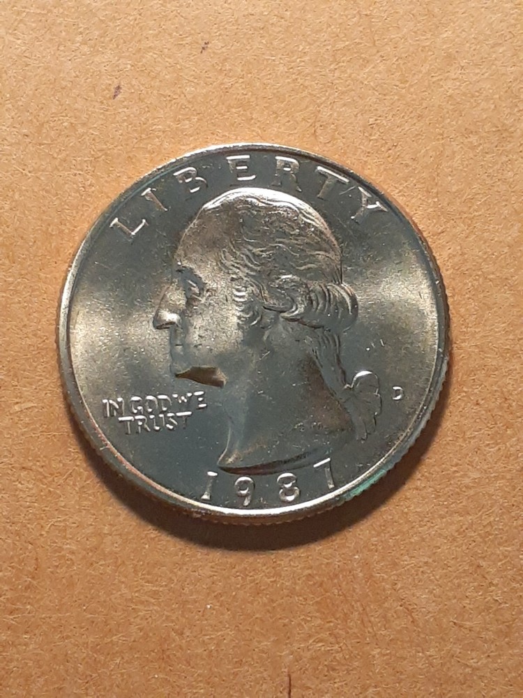 1987 D WASHINGTON QUARTER