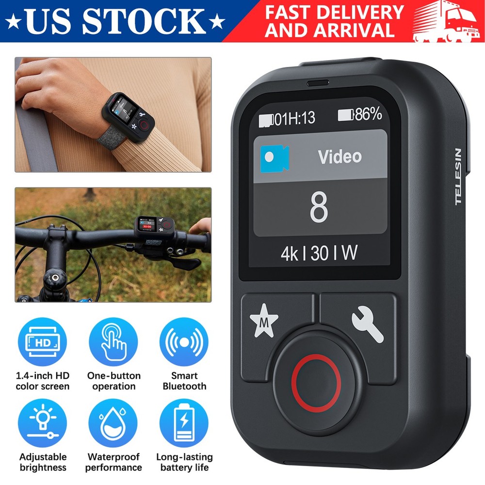 Bluetooth Wireless Remote Controller For GoPro Hero 13 12/11/10/9 Max#Camera^^