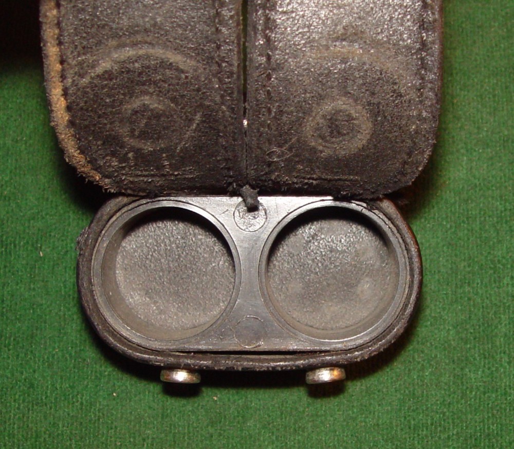 SAFARILAND 350-2 Black Leather Double Speedloader Case