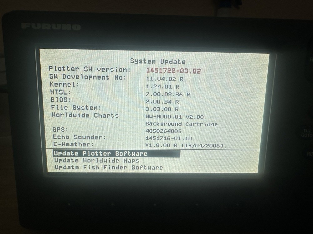 Furuno GP-7000f Display GPS Chart Plotter Display (TESTED / WORKING)