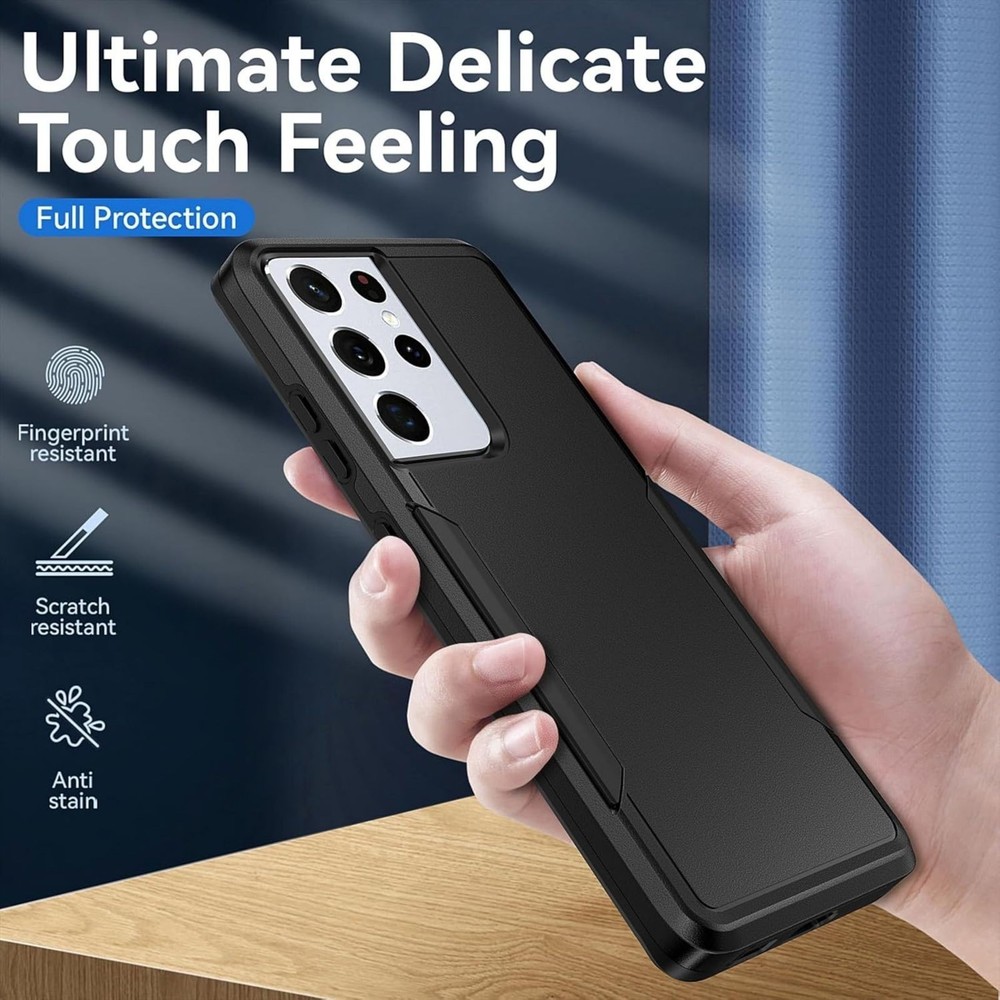 Samsung Galaxy S21 Ultra Case with Screen Protector, Heavy-Duty Shockproof Case