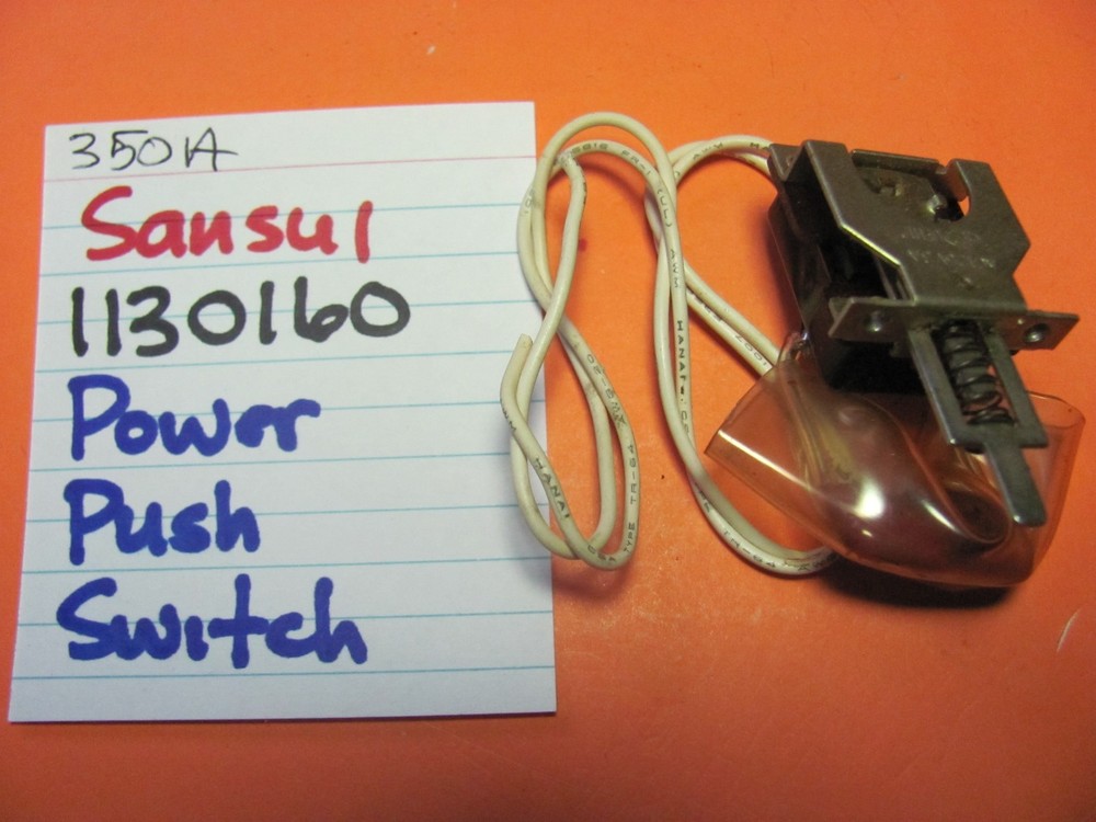 📈SANSUI 1130160 POWER PUSH SWITCH 350A RECEIVER