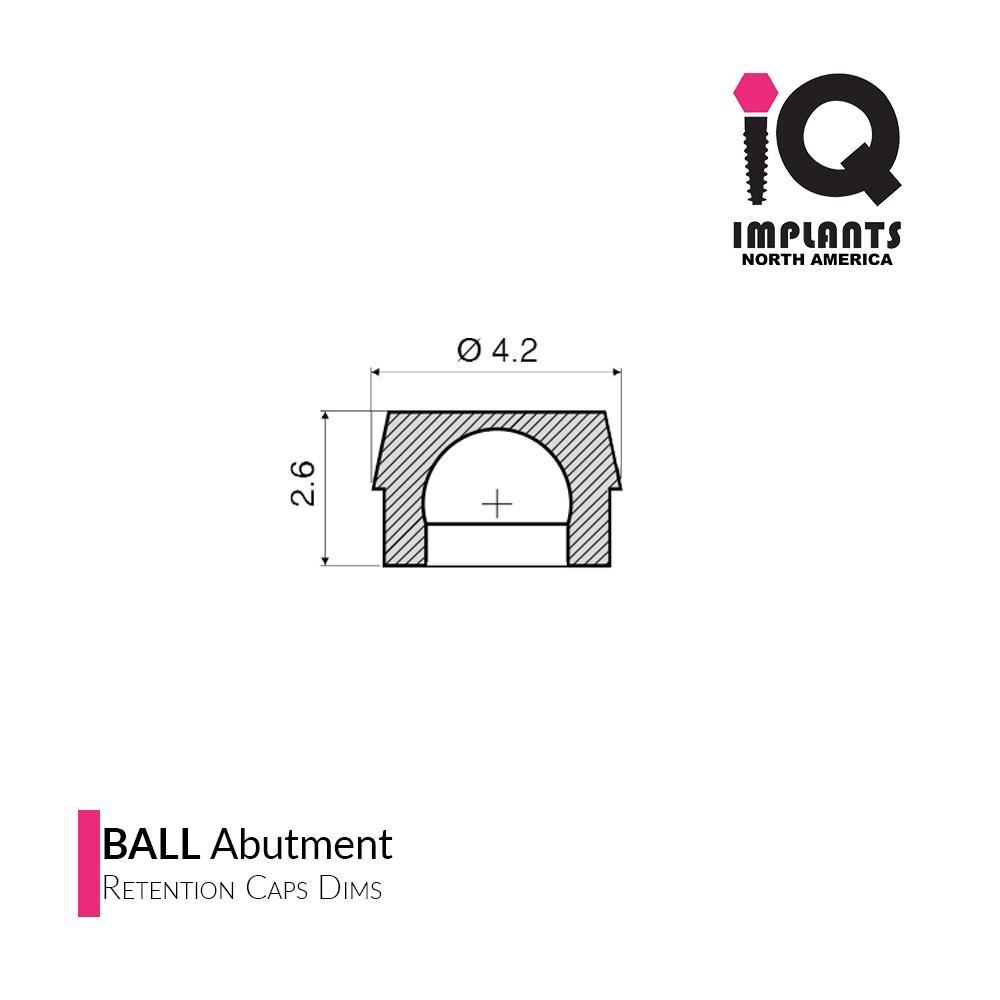 IQ USA 2.5mm Ball Attachment Initial Male Processing Package