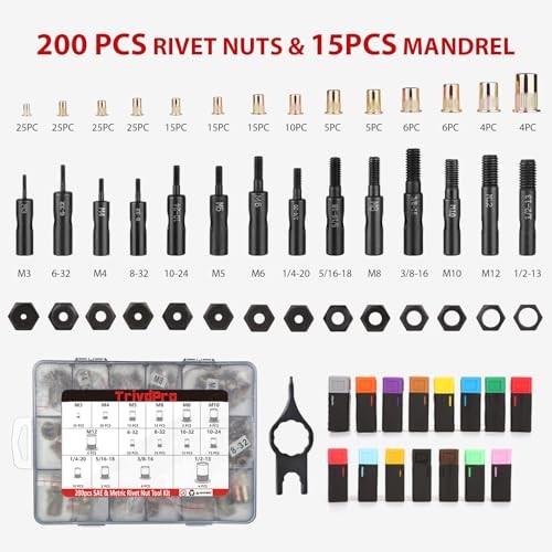 Rivet Nut Tool Kit Rivnut 16" Rivnut Tool Kit Professional RIV Nut Tool Kit