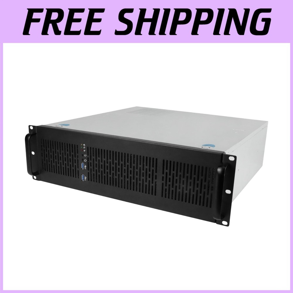 3U Rackmount Case, 6x 3.5 Bays, E-ATX Compatible, 2x USB 3.0