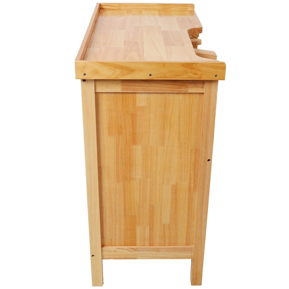 Sturdy Solid Wood Workbench for Jewelry Making with Practical Drawers