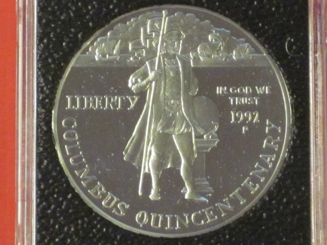 *** 1992 - P & D Christopher Columbus Proof & Uncirculated Silver Dollars