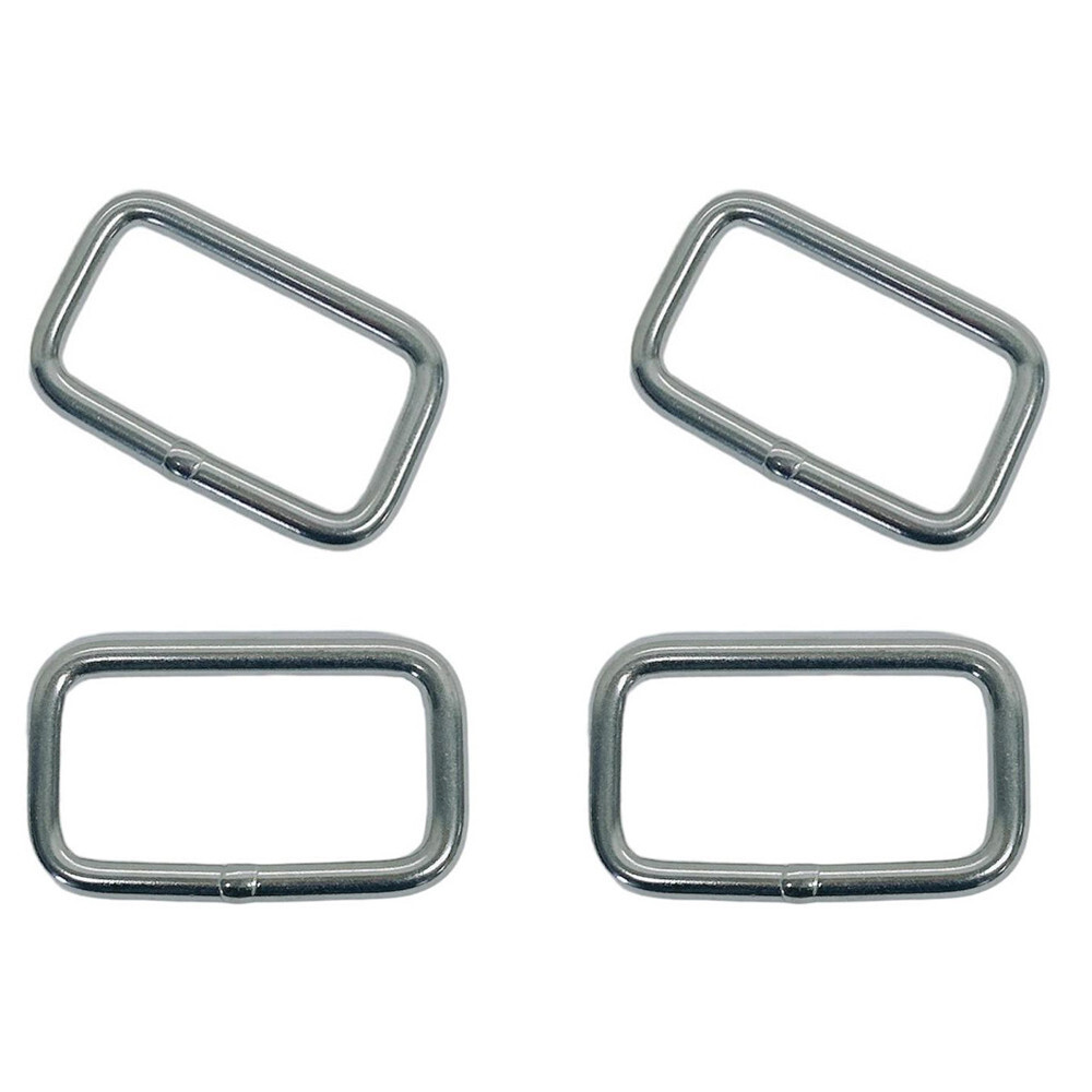 Marine Stainless Steel 5/16" Rectangular Ring 1200 Lbs Rectangle Ring 4 Pcs