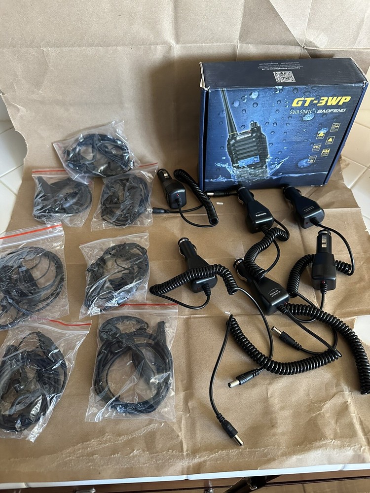 Baofeng GT-3WP Accessories. New Without Packaging. May Have Light Scuffing.