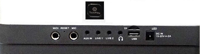 TECHPLAY PORTABLE KARAOKE SYSTEM WIRELESS MICROPHONE BLUETOOTH REMOTE CONTROL