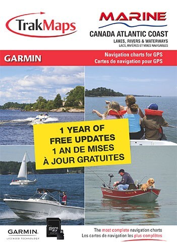TrakMaps Marine Canada Atlantic Coast - Garmin GPS Map