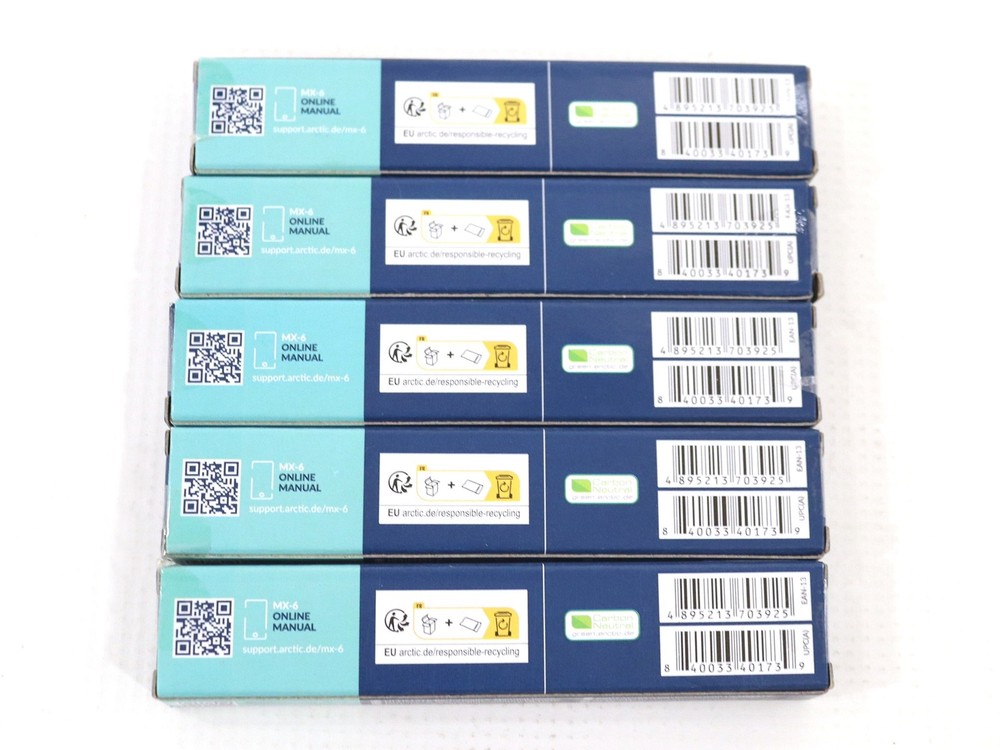5x Lot Arctic Thermal Compound MX-6 4g Thermal Paste For CPU